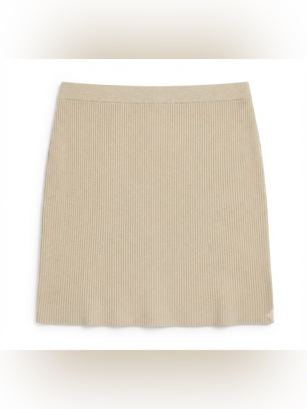 Old Navy Cozy Cashmere Rib Knit Midi Skirt Oatmeal Beige Xl Nwt